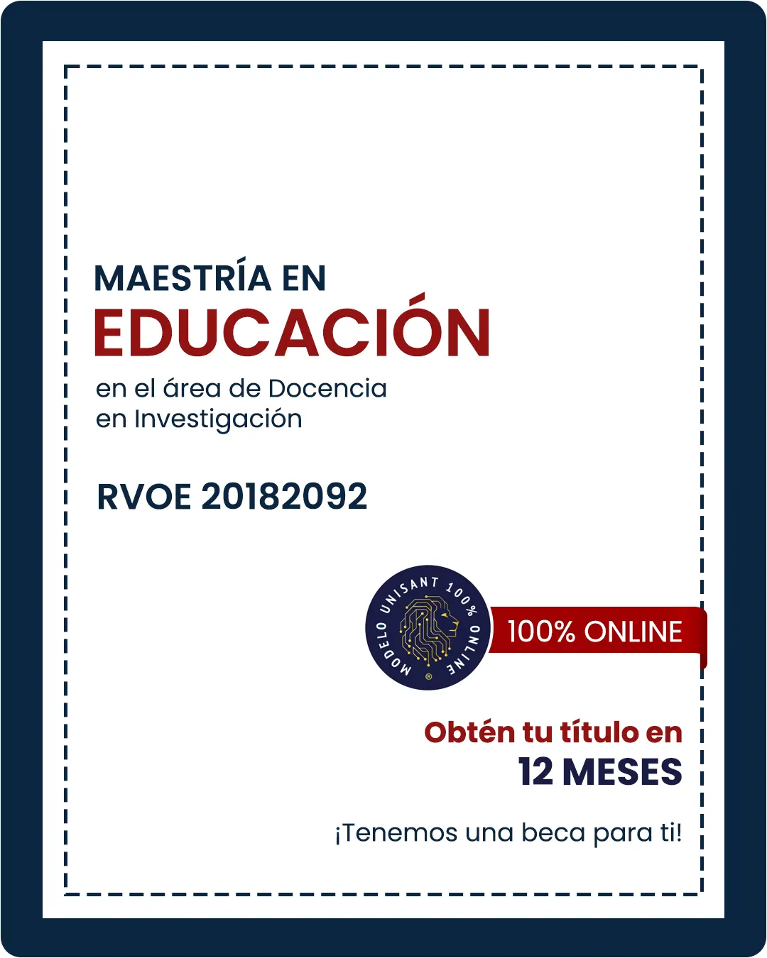 Tarjeta - Maestría - Educación