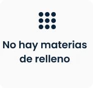 Tarjeta - No hay materias de relleno